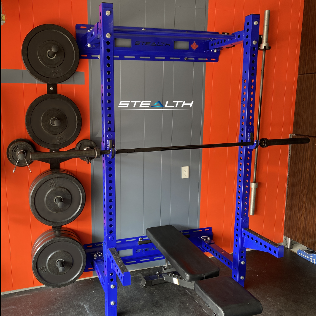 Pack Includes: Foldable Rack,  45lbs Olympic Bar,  Wall Mounted Plate Tree,  Wall Mounted Bar Clip