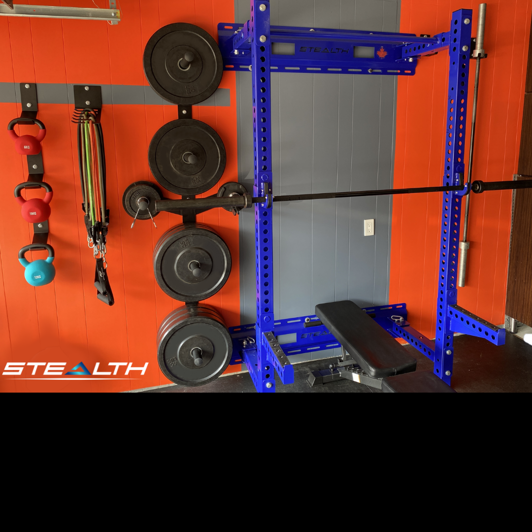Pack Includes: Foldable Rack,  45lbs Olympic Bar,  Wall Mounted Plate Tree,  Wall Mounted Olympic Bar Clip, Kettlebell Wall Mounts, Resistance Band Wall Mount